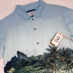 Roark Hinano Gonzo Otemanu‎ Short Sleeve Woven Shirt Mens Small Graphic NEW